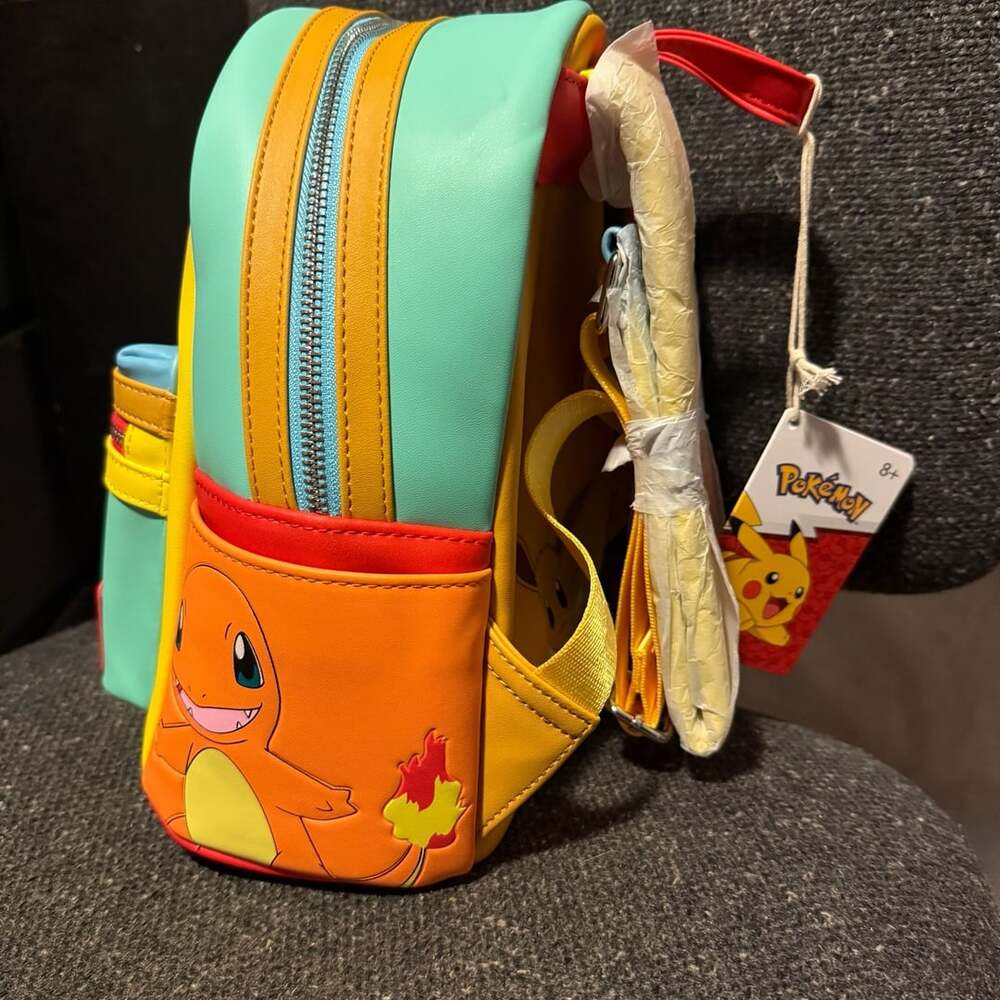 Loungefly Pokemon Color Block Starters Mini Backpack - Picture 2 of 5